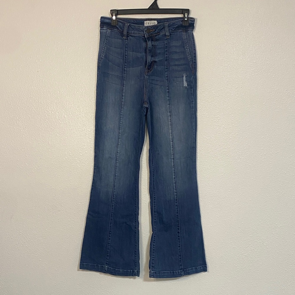 Cello Medium Blue Flare Jeans